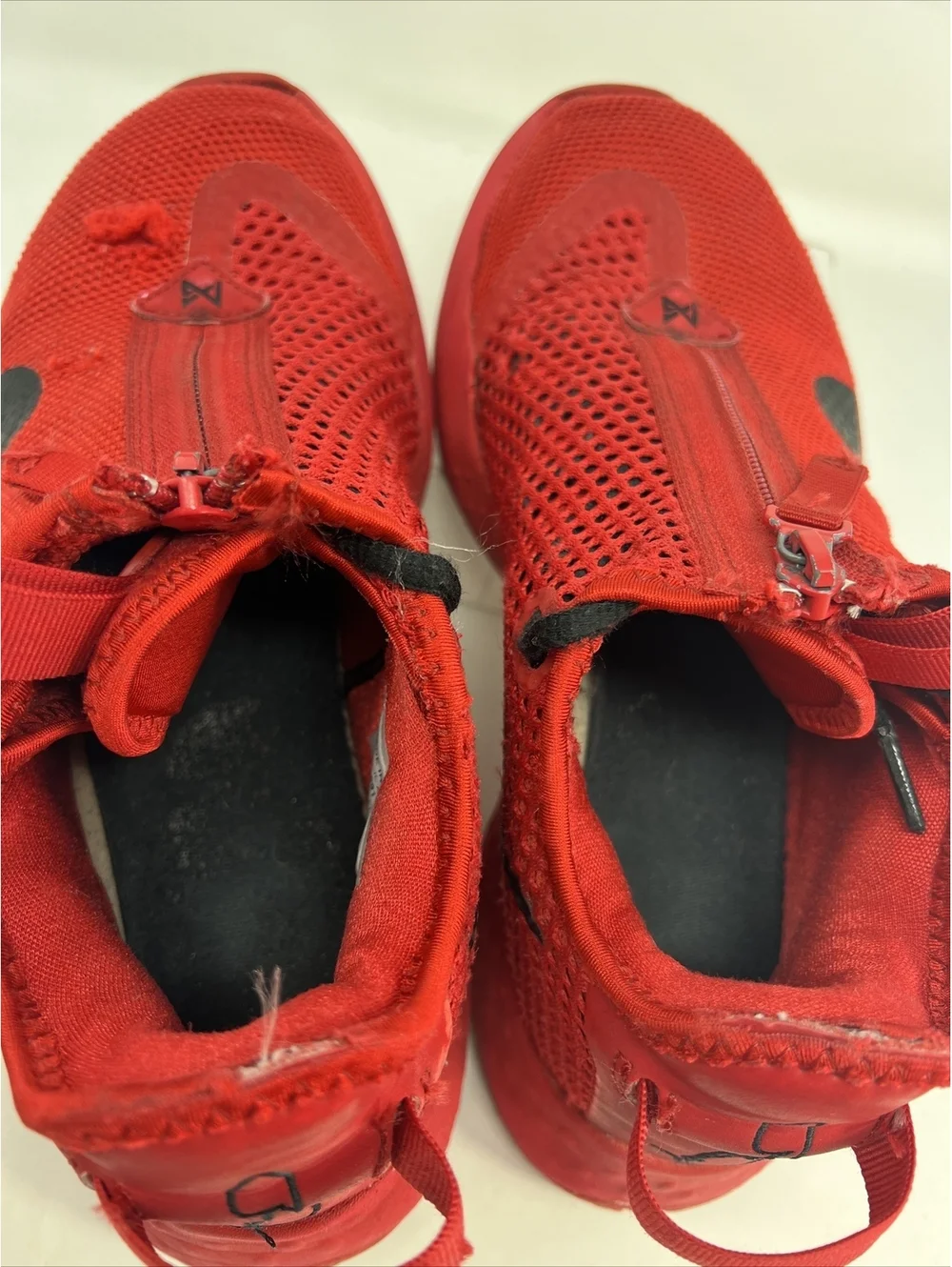 New Nike By You PG 4 iD Red Black CQ7339 991 Men's Size 6 US Women's 7.5